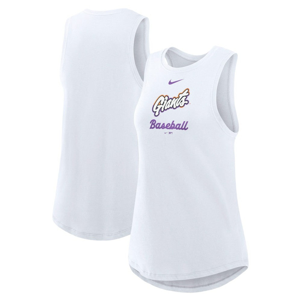 San Francisco Giants Women's City Connect Tricode High Neck Dri-FIT Tank Top White