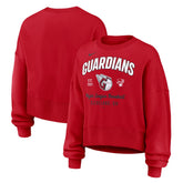 Cleveland Guardians Women's Oversized High Hip Pullover Sweatshirt Red