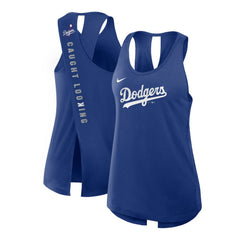 Los Angeles Dodgers Open-Back Crisscross Dri-FIT Tank Top Royal