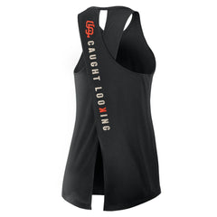 San Francisco Giants Open-Back Crisscross Dri-FIT Tank Top Black