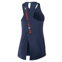 Houston Astros Open-Back Crisscross Dri-FIT Tank Top Navy