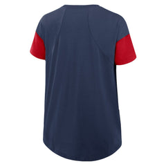 Atlanta Braves Women's Flowy Fashion Tri-Blend Dri-FIT T-Shirt Navy