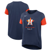 Houston Astros Women's Flowy Fashion Tri-Blend Dri-FIT T-Shirt Navy