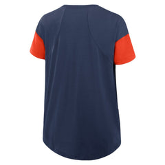 Houston Astros Women's Flowy Fashion Tri-Blend Dri-FIT T-Shirt Navy