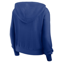 Chicago Cubs Women's Cropped Chill Full-Zip Hoodie Royal