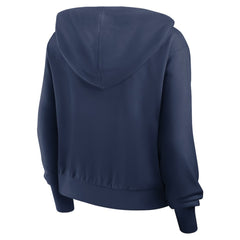 Boston Red Sox Women's Cropped Chill Full-Zip Hoodie Navy