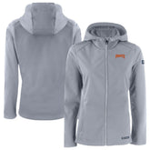 Pittsburgh Pirates Cutter & Buck Women's Evoke Eco Softshell Recycled Full-Zip Jacket Gray