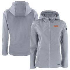 Pittsburgh Pirates Cutter & Buck Women's Evoke Eco Softshell Recycled Full-Zip Jacket Gray