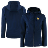 Seattle Mariners Cutter & Buck Women's Evoke Eco Softshell Recycled Full-Zip Jacket Navy