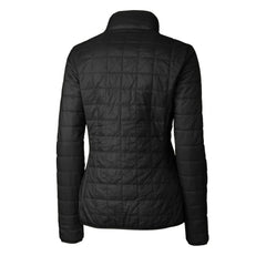 Pittsburgh Pirates Cutter & Buck Women's Rainier PrimaLoft Eco Insulated Full-Zip Puffer Jacket Black