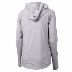 Detroit Tigers Cutter & Buck Women's Adapt Eco Knit Hybrid Recycled Full-Zip Hoodie Gray
