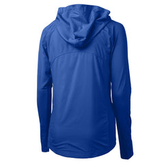 Los Angeles Dodgers Cutter & Buck Women's Adapt Eco Knit Hybrid Recycled Full-Zip Hoodie Royal
