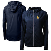 Seattle Mariners Cutter & Buck Women's Adapt Eco Knit Hybrid Recycled Full-Zip Hoodie Navy