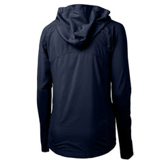 Seattle Mariners Cutter & Buck Women's Adapt Eco Knit Hybrid Recycled Full-Zip Hoodie Navy