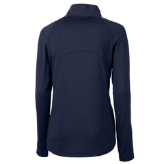 Detroit Tigers Cutter & Buck Women's DryTec Adapt Eco Knit Stretch Recycled Raglan Half-Zip Top Navy
