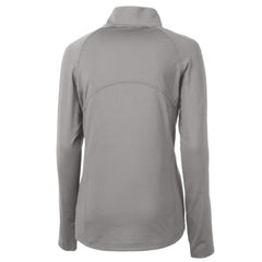 Philadelphia Phillies Cutter & Buck Women's Cooperstown Collection DryTec Adapt Eco Knit Stretch Recycled Raglan Half-Zip Top Gray