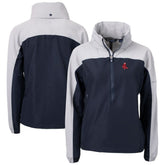 Boston Red Sox Cutter & Buck Women's Charter Eco Recycled Half-Zip Anorak Jacket Navy