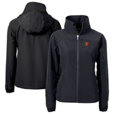 Baltimore Orioles Cutter & Buck Women's Charter Eco Recycled Full-Zip Jacket Black