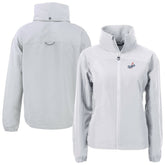 Los Angeles Dodgers Cutter & Buck Women's Charter Eco Recycled Full-Zip Jacket Gray