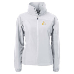 Seattle Mariners Cutter & Buck Women's Charter Eco Recycled Full-Zip Jacket Gray