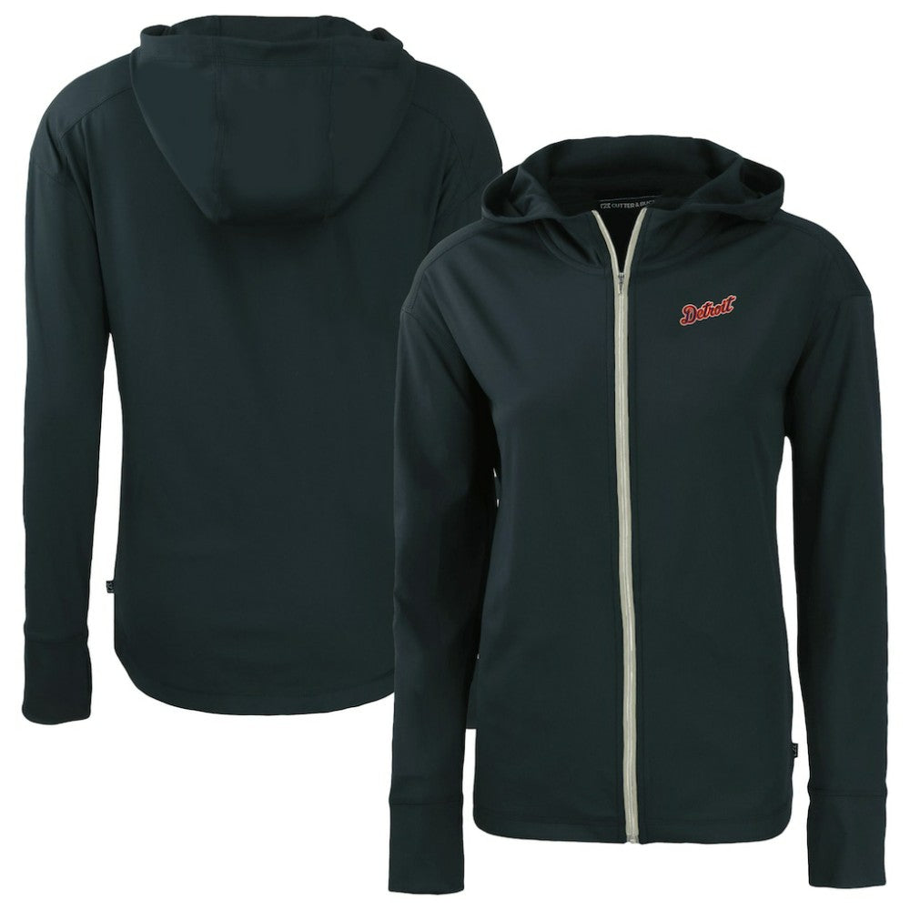 Detroit Tigers Cutter & Buck Women's Daybreak Eco Recycled Full-Zip Hoodie Jacket Navy