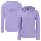 Colorado Rockies Cutter & Buck Women's Daybreak Eco Recycled Full-Zip Hoodie Jacket Purple
