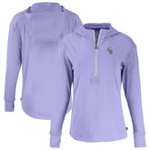 Colorado Rockies Cutter & Buck Women's Daybreak Eco Recycled Half-Zip Hoodie Purple