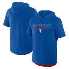Texas Rangers Clubhouse Optimal Play Raglan Hoodie T-Shirt Royal