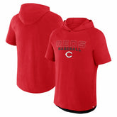Cincinnati Reds Clubhouse Optimal Play Raglan Hoodie T-Shirt Red