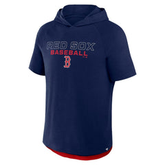 Boston Red Sox Clubhouse Optimal Play Raglan Hoodie T-Shirt Navy