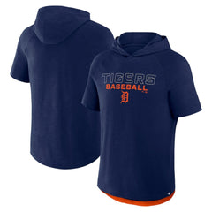 Detroit Tigers Clubhouse Optimal Play Raglan Hoodie T-Shirt Navy