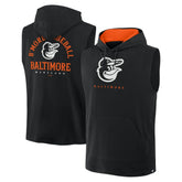 Baltimore Orioles Fire Speed Sleeveless Pullover Hoodie Black