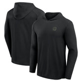 Chicago Cubs Front Office Power Mono Long Sleeve Hoodie T-Shirt Black