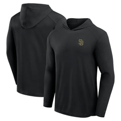 San Diego Padres Front Office Power Mono Long Sleeve Hoodie T-Shirt Black