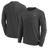 Baltimore Orioles Elements Future Ground Tonal Info Long Sleeve T-Shirt Charcoal