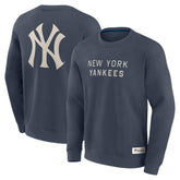 New York Yankees Elements Future Ground Lettering Pullover Sweatshirt Blue