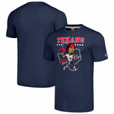 C.J. Stroud Houston Texans Homage Unisex Caricature Player Tri-Blend T-Shirt - Navy cheap