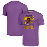 Justin Jefferson Minnesota Vikings Homage Unisex Caricature Player Tri-Blend T-Shirt - Heathered Purple for sale