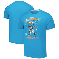 Tyreek Hill Miami Dolphins Homage Unisex NFL Blitz Player Tri-Blend T-Shirt - Heathered Aqua for sale