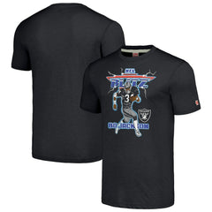 Bo Jackson Las Vegas Raiders Homage Unisex NFL Blitz Retired Player Tri-Blend T-Shirt - Heathered Charcoal sale
