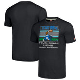 Barry Sanders Detroit Lions Homage Unisex Tecmo Bowl Retired Player Graphic Tri-Blend T-Shirt - Charcoal on sale