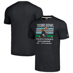Bo Jackson Las Vegas Raiders Homage Unisex Tecmo Bowl Retired Player Graphic Tri-Blend T-Shirt - Charcoal sale