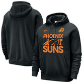 Phoenix Suns Courtside Club Pullover Hoodie - Black for sale