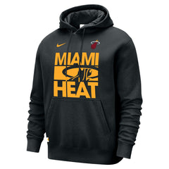 Miami Heat Courtside Club Pullover Hoodie - Black discount