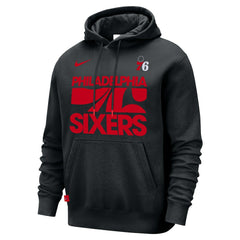 Philadelphia 76ers Courtside Club Pullover Hoodie - Black sale
