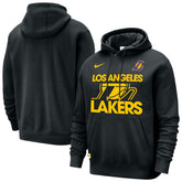 Los Angeles Lakers Courtside Club Pullover Hoodie - Black discount
