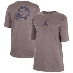 Phoenix Suns Jordan Brand Women's Courtside Statement Edition Boyfriend T-Shirt - Charcoal discount
