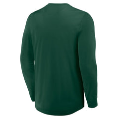 Minnesota Wild Fanatics Adrenaline Push Long Sleeve Henley Shirt - Green