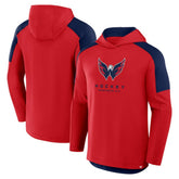 Washington Capitals Fanatics Meta Game Transitional Pullover Hoodie - Red Hoodies