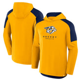 Nashville Predators Fanatics Meta Game Transitional Pullover Hoodie - Gold Hoodies